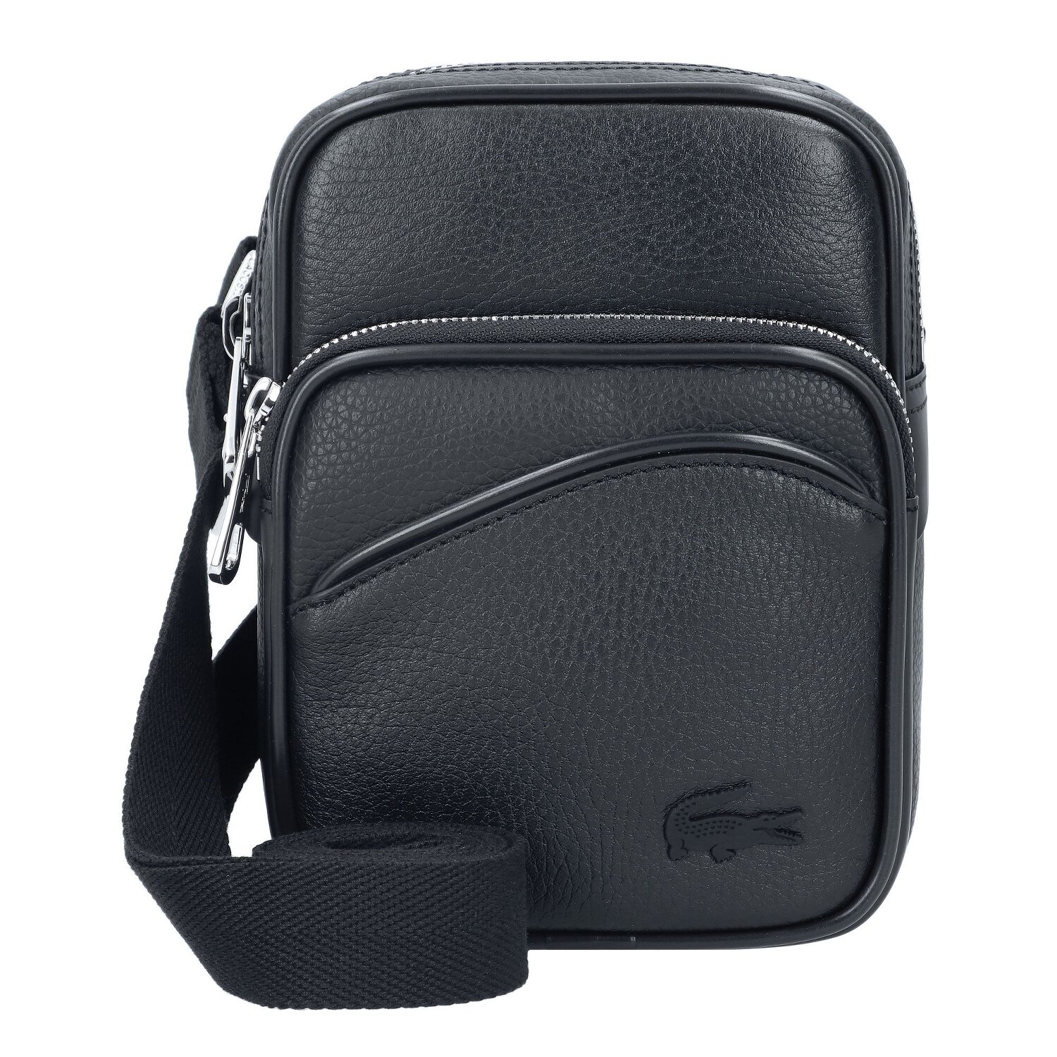 Lacoste Angy Umhängetasche Leder 14 cm noir