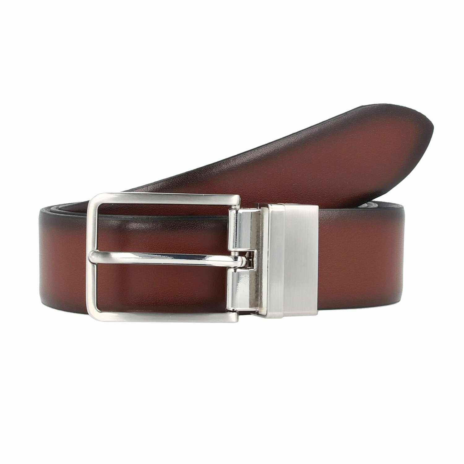 Lloyd Men's Belts Gürtel Leder haselnuss-schwarz | 100 cm