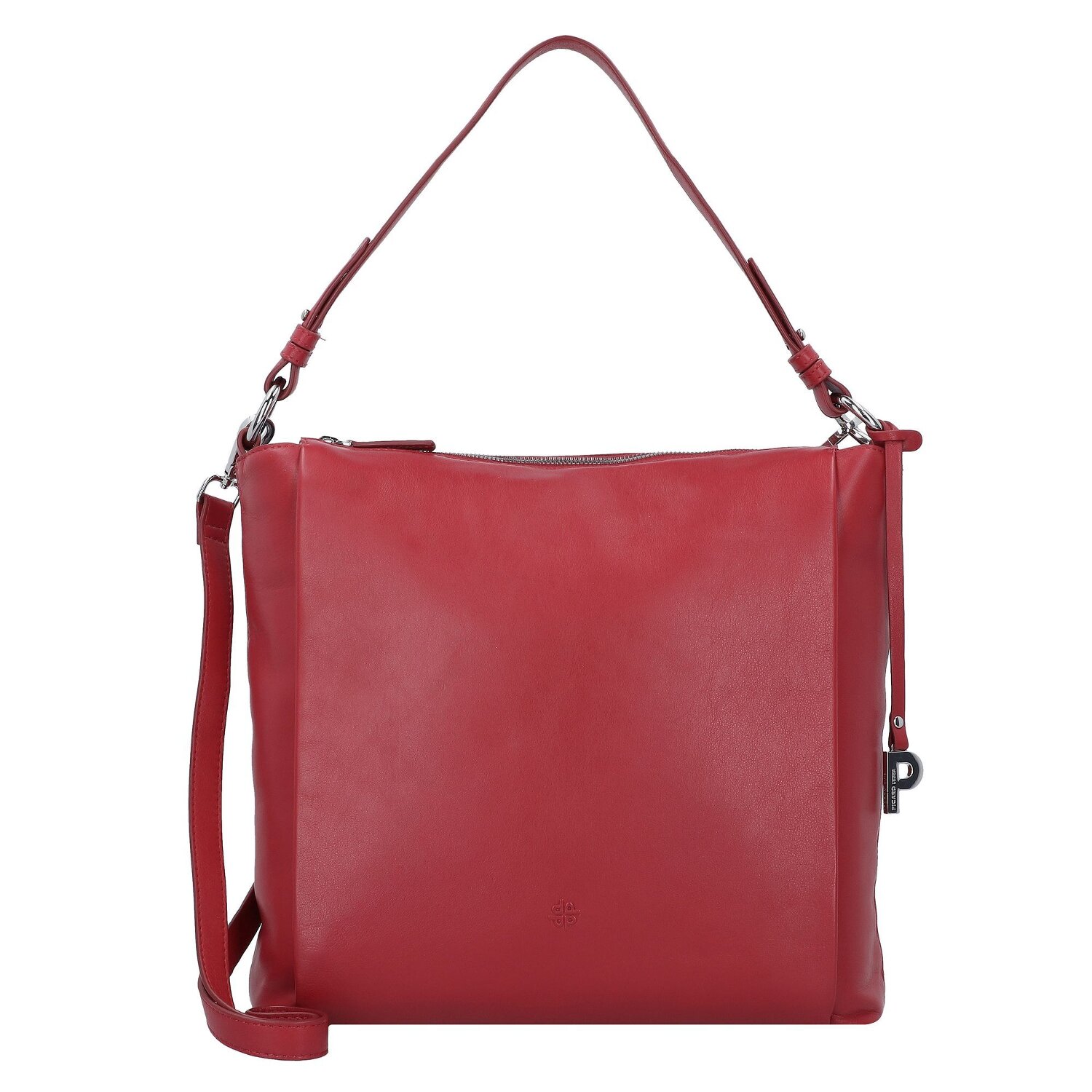 Schultertasche Leder Handtasche Rot Crossbody Bag Tasche Wildleder