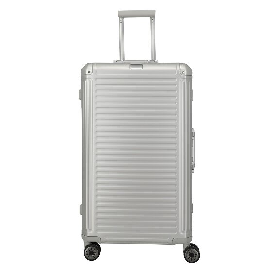 Travelite Next Trunk 4-Rollen Trolley Aluminium 76 cm