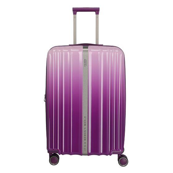Travelite Lascana Edition 4 Rollen Trolley M 65 cm mit Dehnfalte
