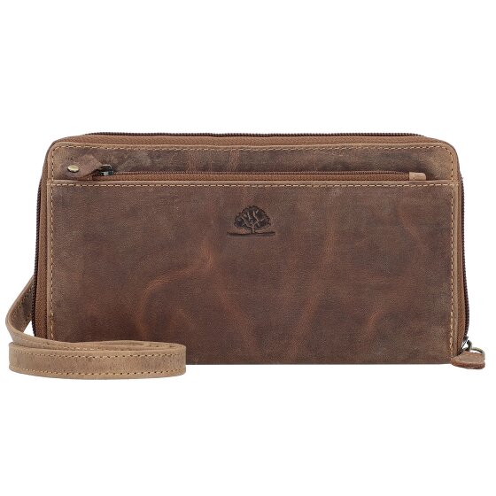 Greenburry Vintage Clutch Geldbörse RFID Schutz Leder 21 cm