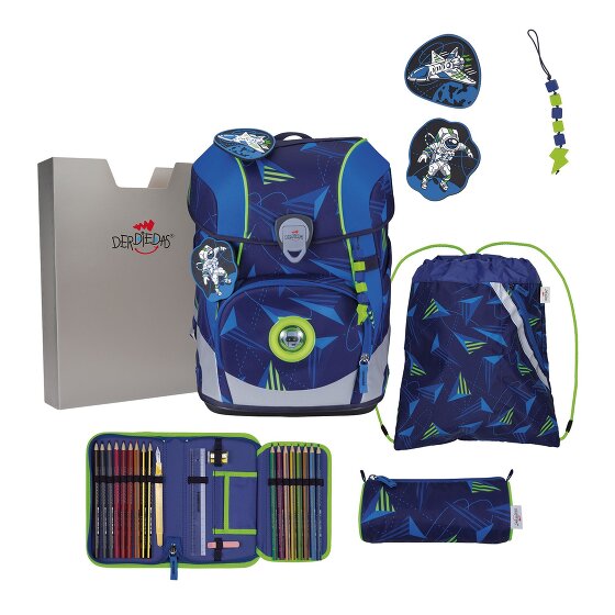 DerDieDas ErgoFlex Tiny LED Schulranzen-Set