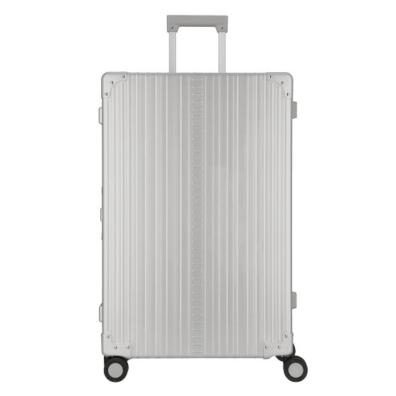 Aleon Traveler Macro 4-Rollen Trolley Aluminium 77 cm mit Kleidersack