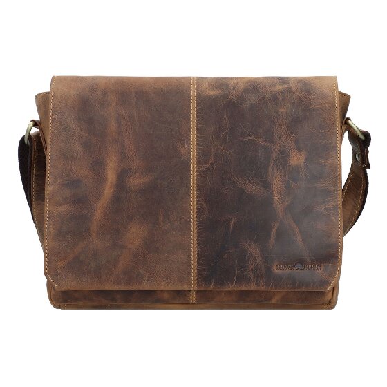 Greenburry Vintage Messenger Umhängetasche Leder 33 cm