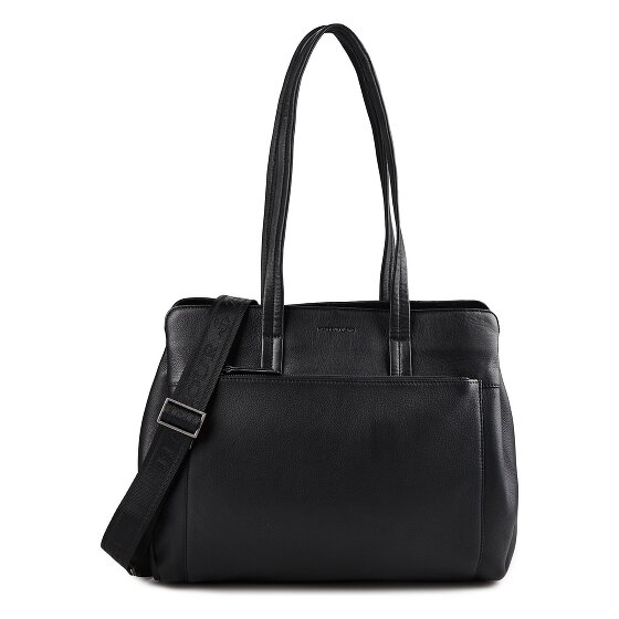 Harbour 2nd Just Pure Schultertasche Leder 38 cm Laptopfach