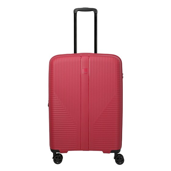 Travelite Air Stripe 4 Rollen Trolley M 66 cm mit Dehnfalte