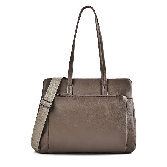 Harbour 2nd Just Pure Schultertasche Leder 38 cm Laptopfach