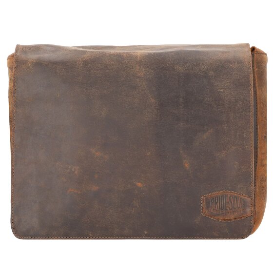 Pride and Soul Ben Umhängetasche Leder 33 cm Laptopfach