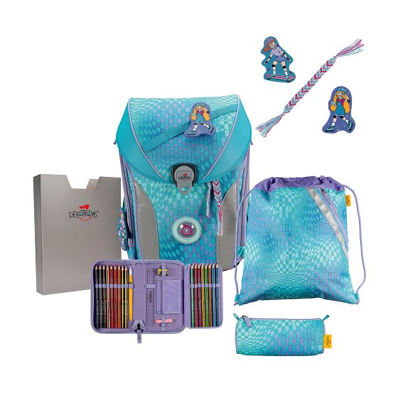 DerDieDas ErgoFlex Max LED Schulranzen-Set 5-teilig