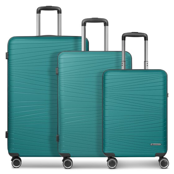 Franky Dallas 3.0 4 Rollen Kofferset 3-teilig mit Dehnfalte