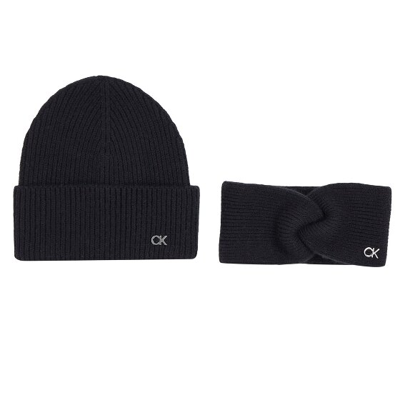 Calvin Klein Ck Metal Strickmütze und Stirnband Geschenkset