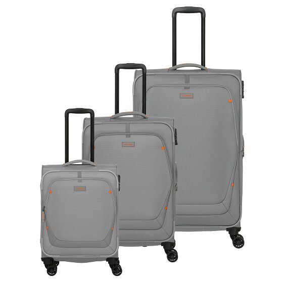 Travelite Umbria 4 Rollen Kofferset 3-teilig mit Dehnfalte