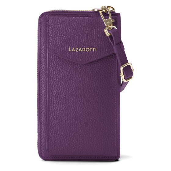 Lazarotti Bologna Leather Zip-Around Geldbörse Handytasche Leder 19 cm