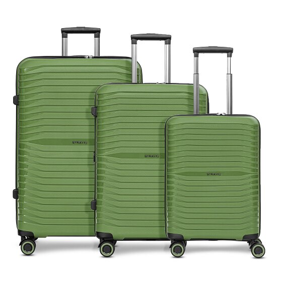 Stratic Shine 4 Rollen Kofferset 3-teilig mit Dehnfalte