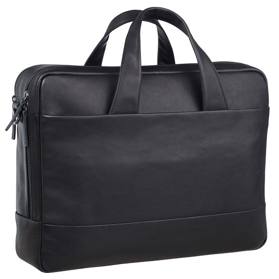 Leonhard Heyden Hamburg Aktentasche Leder 40 cm Laptopfach
