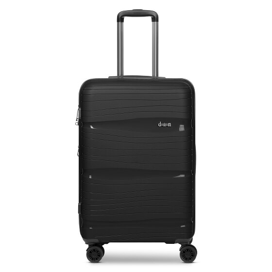 d&n Travel Line 4300-Plus 4 Rollen Trolley M 65 cm mit Dehnfalte