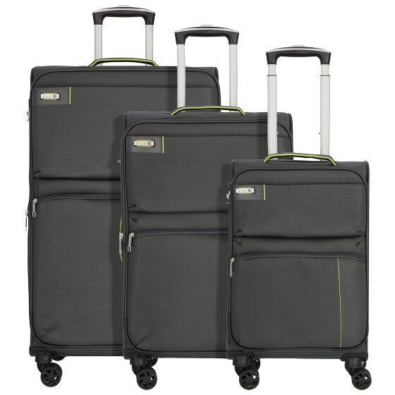 d&n Travel Line 6704 4 Rollen Kofferset 3-teilig