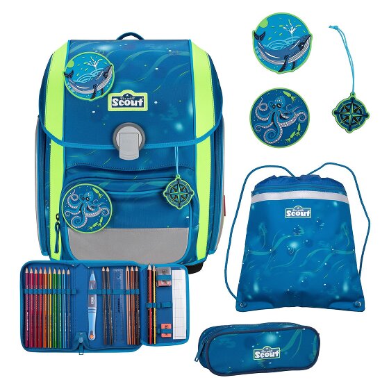 Scout Genius Schulranzen-Set 4-teilig