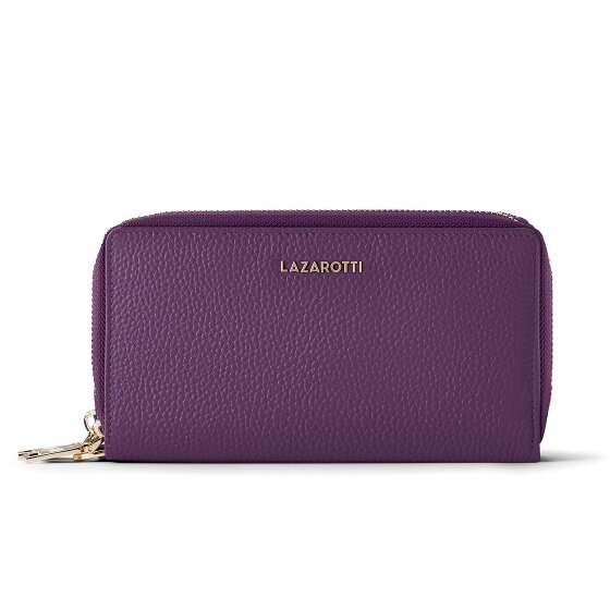 Lazarotti Bologna Leather XL Double Zip-Around Geldbörse RFID Leder 20 cm