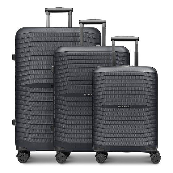 Stratic Shine 4 Rollen Kofferset 3-teilig mit Dehnfalte