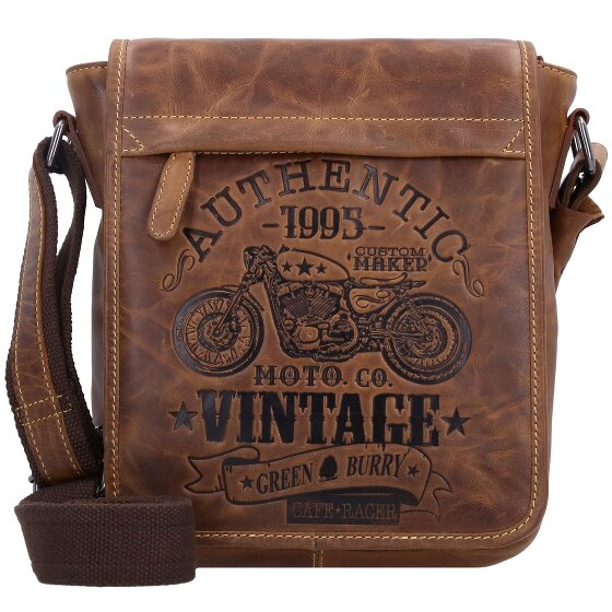 Greenburry Cafe-Racer Umhängetasche Leder 23 cm