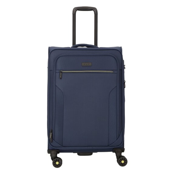 d&n Travel Line 9704 4 Rollen Trolley M 68 cm mit Dehnfalte
