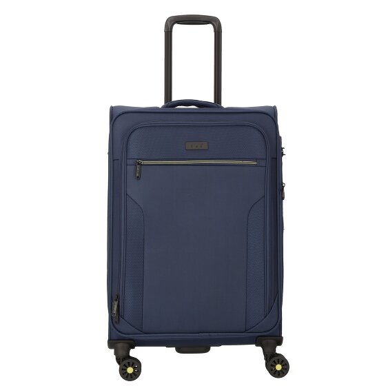 d&n Travel Line 9704 4 Rollen Trolley M 68 cm mit Dehnfalte