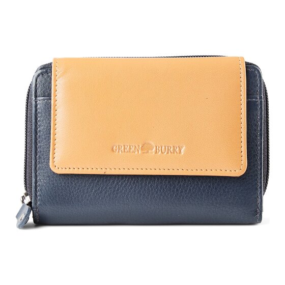 Greenburry Nappa Geldbörse RFID Schutz Leder 14 cm