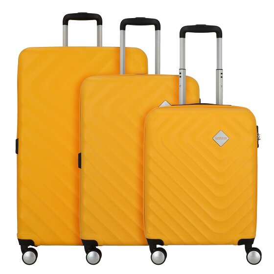 American Tourister Summer Square 4 Rollen Kofferset 3-teilig mit Dehnfalte