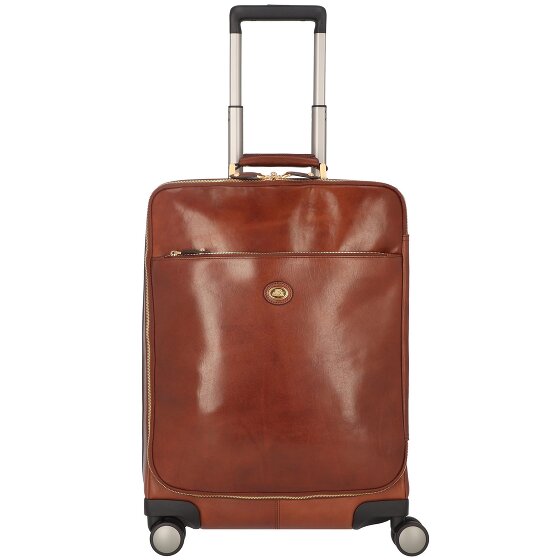 The Bridge Viaggio 4-Rollen Kabinentrolley Leder 53 cm