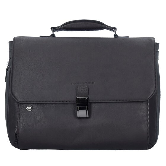 Piquadro Black Square Aktentasche Leder 40 cm Laptopfach