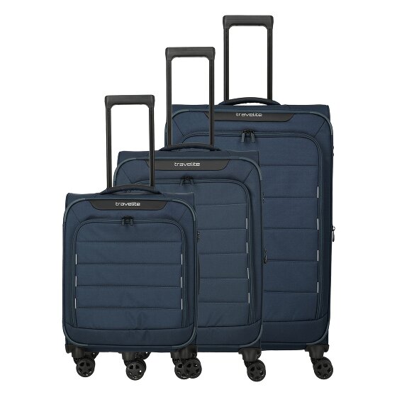 Travelite Skaii 4 Rollen Kofferset 3-teilig mit Dehnfalte