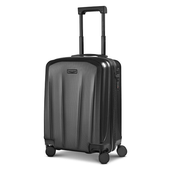 Police New York 4 Rollen Kabinentrolley S 54 cm mit Dehnfalte