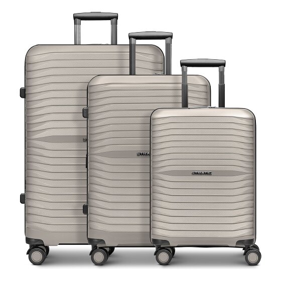 Stratic Shine 4 Rollen Kofferset 3-teilig mit Dehnfalte
