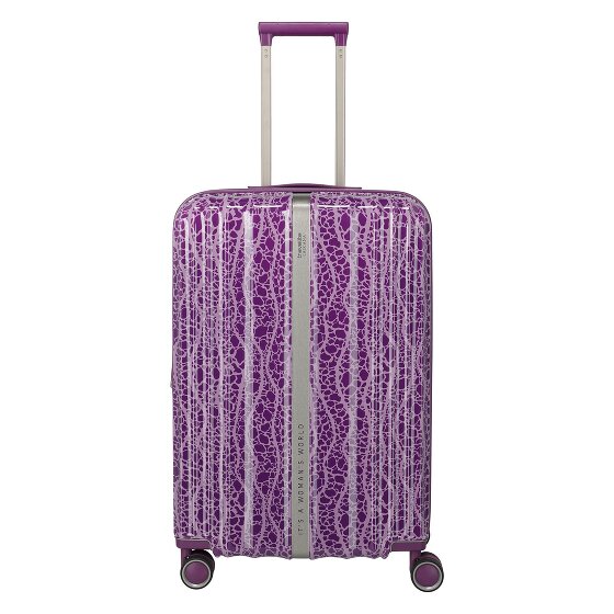 Travelite Lascana Edition 4 Rollen Trolley M 65 cm mit Dehnfalte