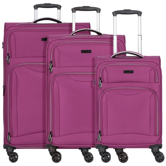d&n Travel Line 9204 4 Rollen Kofferset 3-teilig mit Dehnfalte