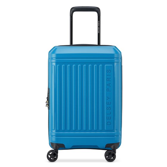 Delsey Paris Lutece Se 4 Rollen Kabinentrolley 55 cm mit Dehnfalte blau