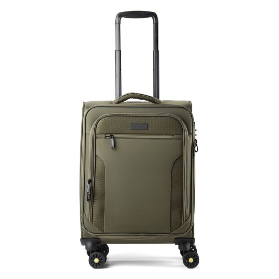 d&n Travel Line 9704 4 Rollen Kabinentrolley S 55 cm mit Dehnfalte