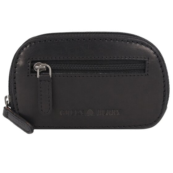 Greenburry Pure Black Schlüsseletui Leder 12 cm