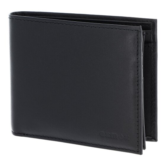 oxmox Leather Geldbörse RFID Schutz Leder 12 cm