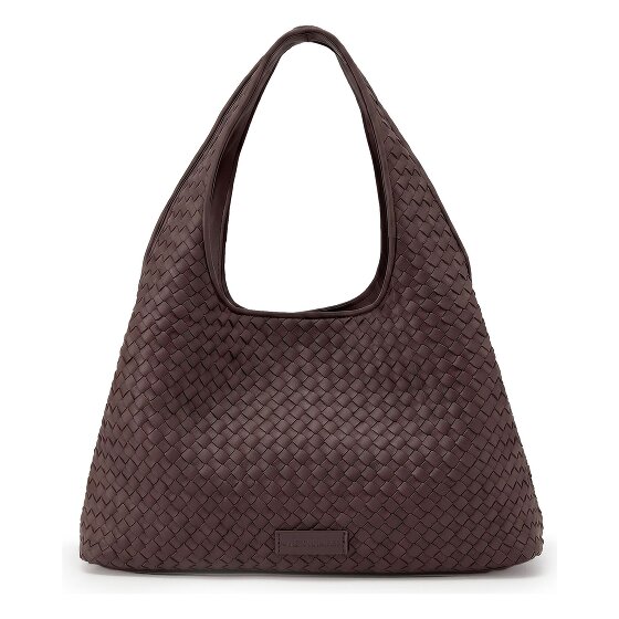 LES VISIONNAIRES Paz Weave Silky Schultertasche Leder 42 cm