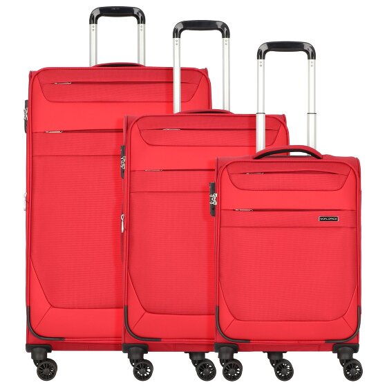 Worldpack Dublin 4 Rollen Kofferset 3-teilig mit Dehnfalte