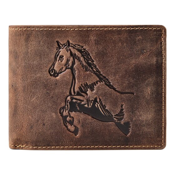 Greenburry Horse Geldbörse Leder 12 cm