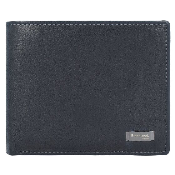 Greenland Nature Black Nappa Geldbörse RFID Leder 11 cm