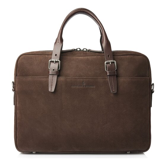 Castelijn & Beerens Nubuck Aktentasche Leder 41 cm Laptopfach