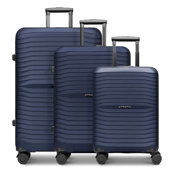 Stratic Shine 4 Rollen Kofferset 3-teilig mit Dehnfalte