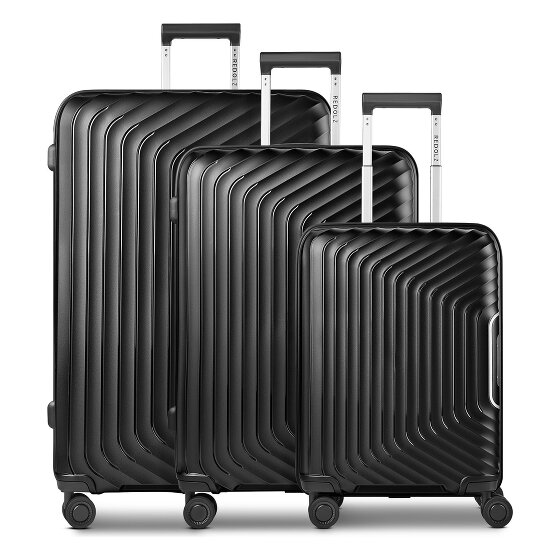 Redolz Essentials 01 4 Rollen Kofferset 3-teilig mit Dehnfalte