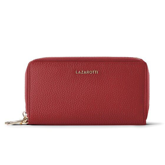 Lazarotti Bologna Leather XL Double Zip-Around Geldbörse RFID Leder 20 cm