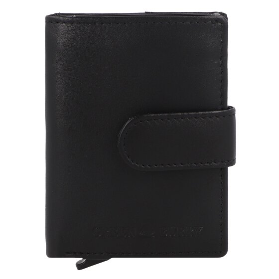 Greenburry Nappa Kreditkartenetui RFID Schutz Leder 8 cm